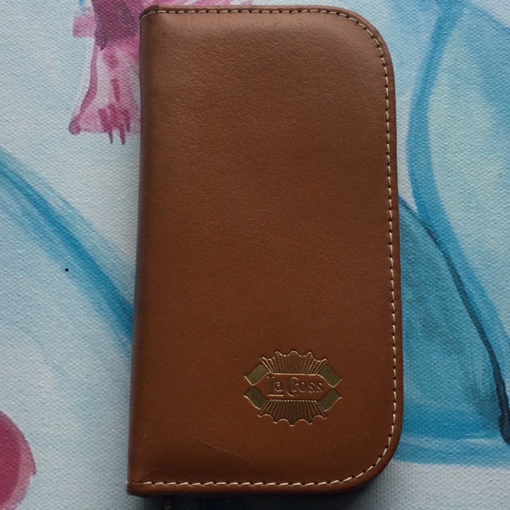 Vintage LaCross Leather travel set
